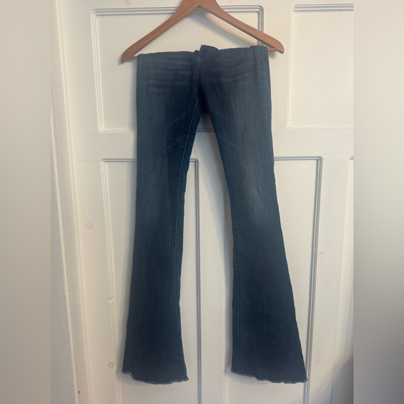 DL1961 Dark Blue Flare Jeans - Picture 3 of 7